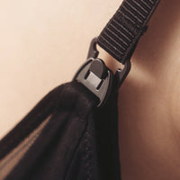 Close up image of the Semiromantic Olivia nursing bra showing the deatil of the easy to open nursing clip