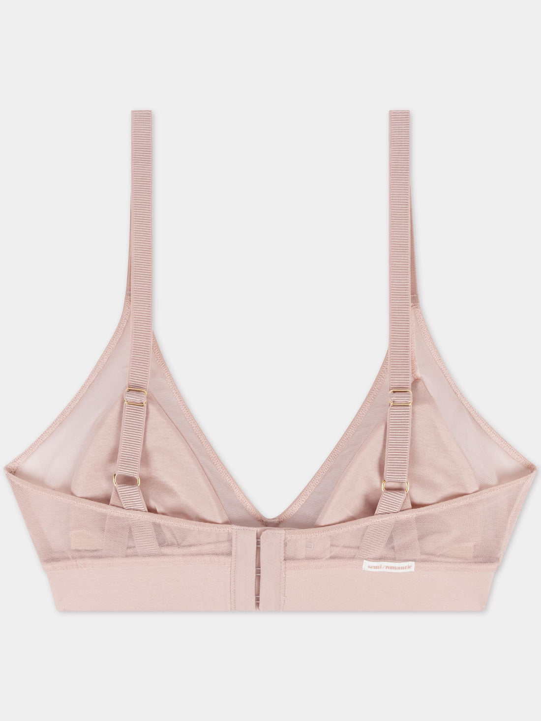 OLIVIA lingerie set - sheer lingerie, pink mesh and champagne lace  bralette/ double d/ salmon bralette/ sexy nude bralette/ front clasp/bra